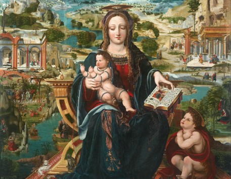 Fragment de "Mare de Déu amb el Nen i sant Joanet" (entre 1515 i 1525), de Joan de Burgunya