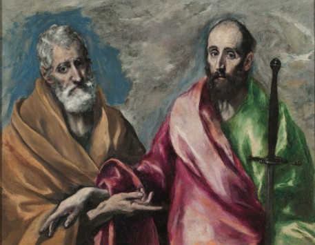 Fragment de "Sant Pere i sant Pau" (1590-1600), de Doménikos Theotokópoulos (El Greco)