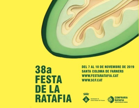 Cartell de la Festa de la Ratafia 2019. Font: web de la Confraria de la Ratafia