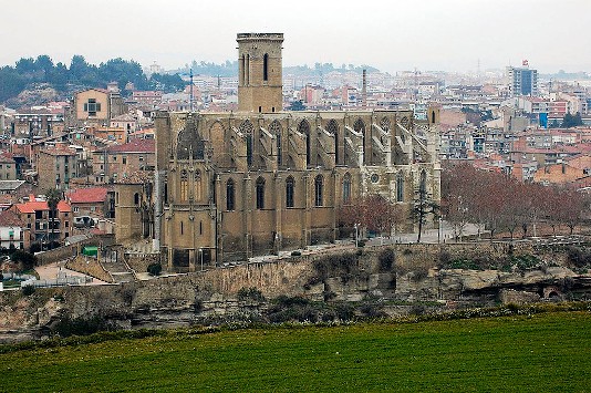La Seu de Manresa vista des de Santa Caterina. Font: Viquipèdia