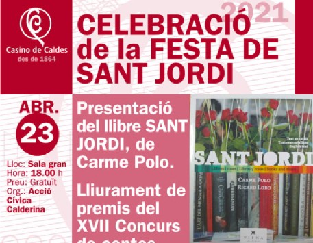 Fragment del cartell "Sant Jordi al Casino de Caldes"