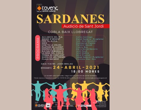 Cartell de l'Audició de Sant Jordi a Esplugues (podeu veure'l ampliat a l'apartat "Enllaços")