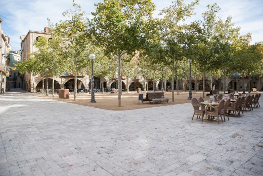 Plaça Major de Banyoles (foto de Harold Abellan) Font: web de Turisme de Banyoles