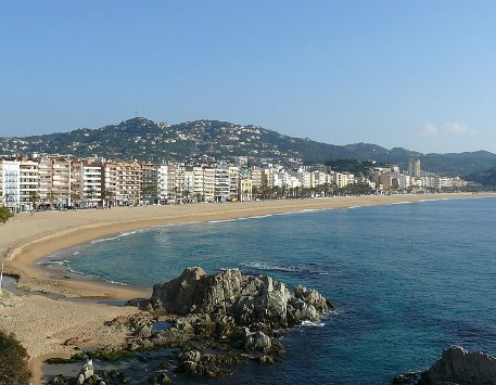 Platja de Lloret de Mar. Font: Viquipèdia 