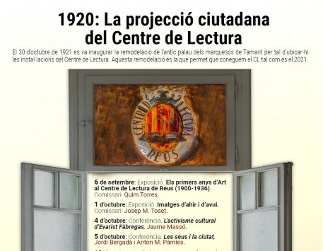 Cicle "1920: la projecció ciutadana del Centre de Lectura"