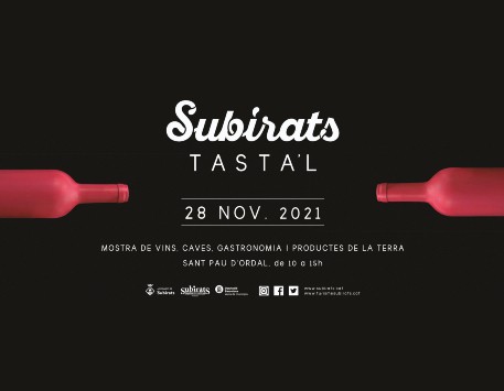 Cartell que anuncia les activitats de l'edició d'enguany del Subirats Tasta'l. Font: Web de l'Ajuntament de Subirats