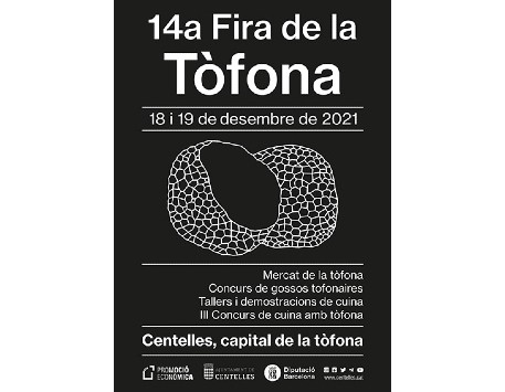 Cartell que anuncia l'edició d'enguany de la Fira de la Tòfona. Font: Web de l'Ajuntament de Centelles.