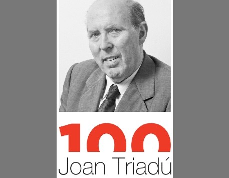 Logotip de l'Any Joan Triadú. Font: Web del Departament de Cultura de la Generalitat de Catalunya
