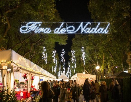 Fira de Nadal a la Rambla Nova de Tarragona