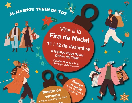 Fragment del cartell que anuncia les activitats d'enguany de la Fira de Nadal del Masnou. Font: Web de l'Ajuntament del Masnou