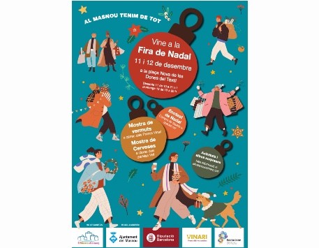 Cartell que anuncia les activitats d'enguany de la Fira de Nadal del Masnou. Font: Web de l'Ajuntament del Masnou