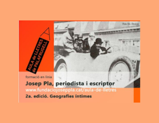 Formació virtual "Josep Pla, periodista i escriptor"