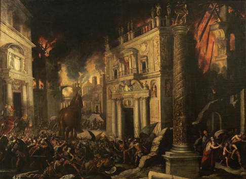 L'incendi de Troia, de Francisco Collantes (segle XVII). Font: caixaforum.org