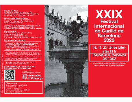 XXIX Festival Internacional de Carilló de Barcelona&nbsp;