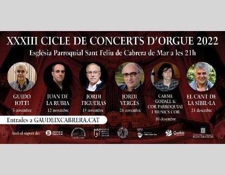 XXXIII Cicle de Concerts d'Orgue a Cabrera de Mar
