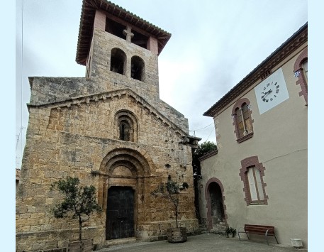 Exterior de l'Església Parroquial de Sant Andreu de Serinyà. Font: https://sites.google.com/boragran.cat/