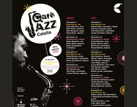 Cartell del Festival Cafè Jazz a Calella