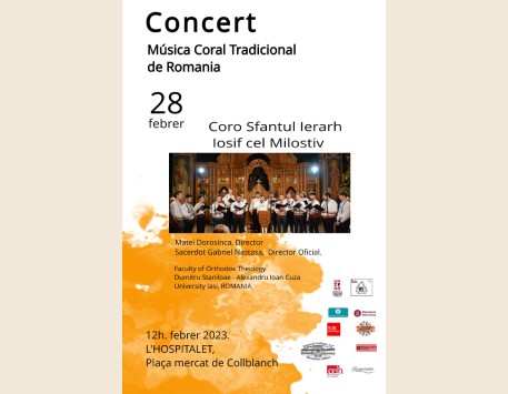 Cartell 'Concert de Coral Tradicional de Romania'
