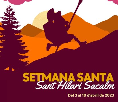 Cartell de la Setmana Santa 2023 a Sant Hilari Sacalm. Font: santhilari.cat