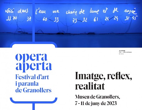 Fragment del cartell del festival "Opera aperta" (podeu veure'l ampliat a l'apartat "Enllaços")
