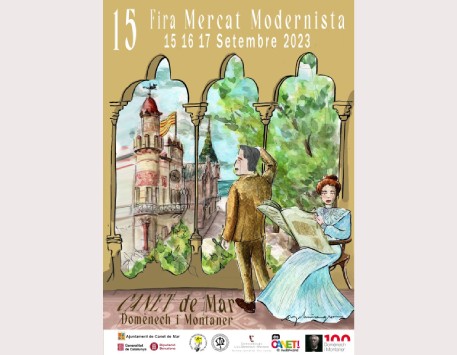 Cartell de la Fira Modernista de Canet de Mar