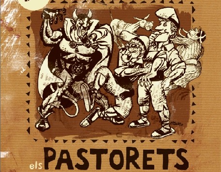Fragment del cartell d'Els Pastorets de Súria (podeu veure'l ampliat a l'apartat "Enllaços")