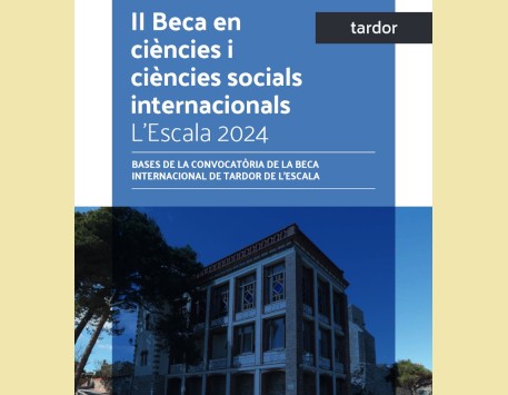 Cartell de la Beca de Tardor 2023. Font: Ajuntament de L'Escala
