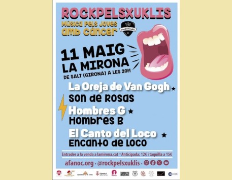 Cartell del concert. Font: web de la Sala La Mirona 