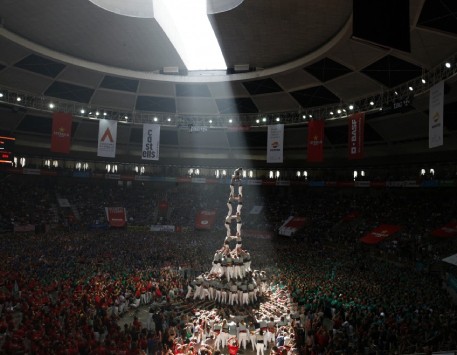 2d9fm dels Castellers de Sants al Concurs de Castells de Tarragona (2018). Pere Toda