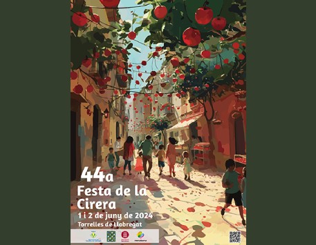 Cartell de la 44a Festa de la Cirera a Torrelles de Llobregat