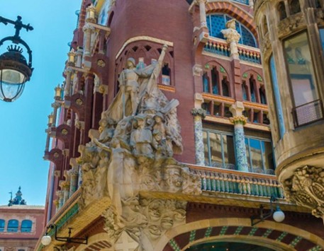 Palau de la Música Catalana (detall de la façana)