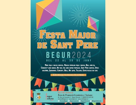 Cartell de la Festa Major de Begur 2024. Font: begur.cat