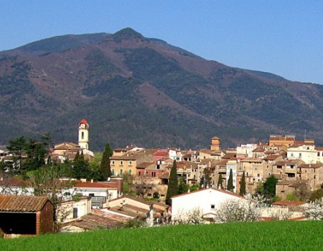 Vila d'Anglès a la comarca de la Selva. Font: angles.cat 