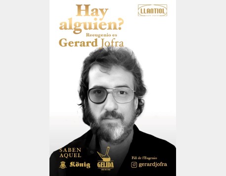 Cartell de l'espectacle 'Hay alguien?', de Gerard Jofra (podeu veure'l ampliat a l'apartat "Enllaços"))