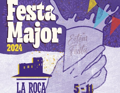 Fragment del cartell de la Festa Major de la Roca del Vallès (podeu veure'l ampliat a l'apartat "Enllaços")