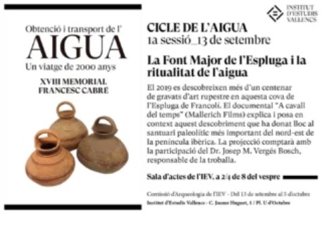 Cicle de l'aigua a l'Institut d'Estudis Vallencs