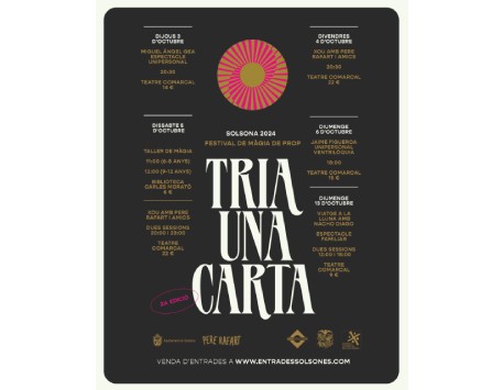 Tria una carta. Festival de màgia de Solsona