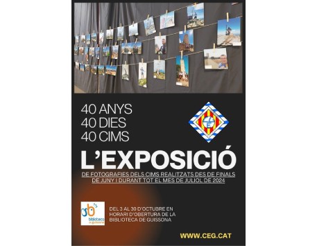 Exposició "40 anys, 40 dies, 40 cims"