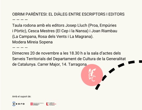 Obrim Parèntesi: El diàleg entre escriptors i editors