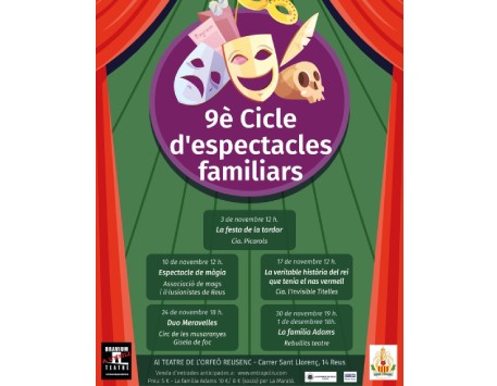 Cicle d'espectacles familiars al teatre de l'Orfeó Reusenc