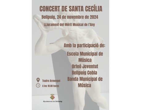 Concert de Santa Cecília i Mèrit Musical de l'Any - Bellpuig