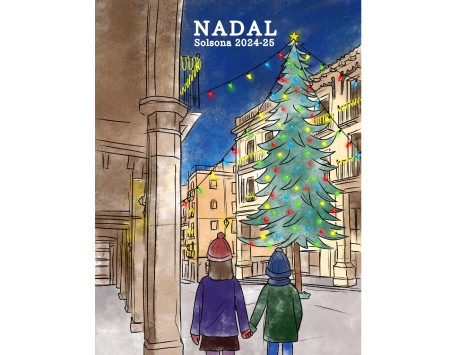 Nadal a Solsona. Il·lustració d'Isabel Martínez