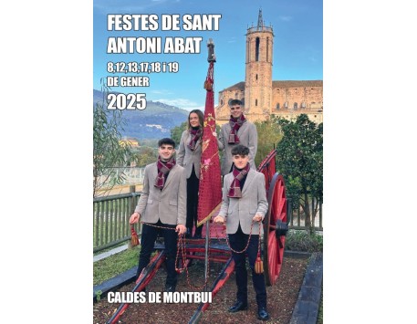 Cartell de la Festa de Sant Antoni Abat a Caldes de Montbui