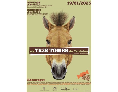 Cartell de la Festa dels Tres Tombs a Cardedeu