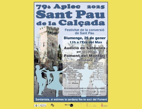 Cartell de l'Aplec 2025. Font: Foment de la Sardana Pep Ventura