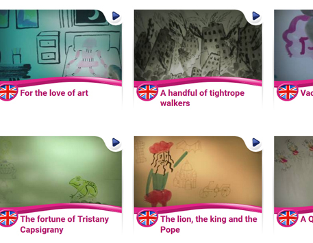 Una mà de contes en anglès