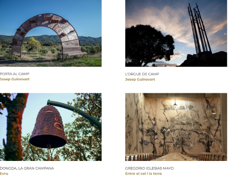 Exposició a l'aire lliure a la Vinya dels Artistes