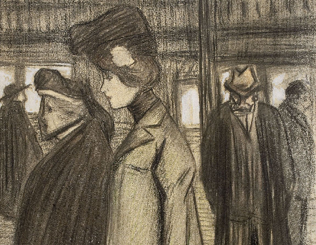 Eveli Torent, "Les tardes de la neuròtica", dibuix, 1904