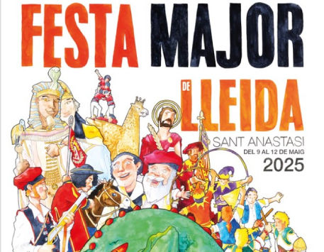 Cartell de la Festa Major de Lleida obra d'Oriol Caminal