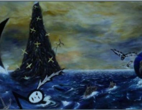 Josep Uclés. Mediterrani, 1983. Pintura sobre tela. MdG 7259